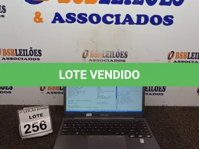 LOTE 256 - 01 NOTEBOOK MARCA POSITIVO. (NO ESTADO) ATENÇÃO! FAZER A VISITAÇÃO ANTES DE ARREMATAR, NÃO SABEMOS SE FUNCIONA, LEILÃO NÃO TEM GARANTIA E NEM DEVOLUÇÃO, SUJEITO A POSSÍVEIS AVARIAS VISÍVEIS/OCULTAS E/OU AUSÊNCIA DE COMPONENTES.