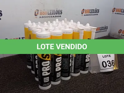 LOTE 036 - 20 ADESIVOS DE SILICONE NEUTRO INCOLOR COM 280ML MARCA OBRIVED.  (NO ESTADO) ATENÇÃO! FAZER A VISITAÇÃO ANTES DE ARREMATAR, NÃO SABEMOS SE FUNCIONA. LEILÃO NÃO TEM GARANTIA E NEM DEVOLUÇÃO, SUJEITO A POSSÍVEIS AVARIAS VISÍVEIS/OCULTAS E/OU AUSÊNCIA DE COMPONENTES.