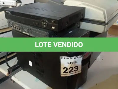 LOTE 223 - 01 IMPRESSORA MULTIFUNCIONAL DCP-8085DN MARCA BROTHER, 01 DVR, 02 SWITCHES E 01 NOBREAK MARCA SMS. (NO ESTADO) ATENÇÃO! FAZER A VISITAÇÃO ANTES DE ARREMATAR, NÃO SABEMOS SE FUNCIONA, LEILÃO NÃO TEM GARANTIA E NEM DEVOLUÇÃO, SUJEITO A POSSÍVEIS AVARIAS VISÍVEIS/OCULTAS E/OU AUSÊNCIA DE COMPONENTES.
