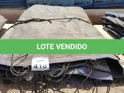 LOTE 418 - 01 LONA DE CAMINHÃO. (NO ESTADO) ATENÇÃO! FAZER A VISITAÇÃO ANTES DE ARREMATAR, NÃO SABEMOS SE FUNCIONA, LEILÃO NÃO TEM GARANTIA E NEM DEVOLUÇÃO, SUJEITO A POSSÍVEIS AVARIAS VISÍVEIS/OCULTAS E/OU AUSÊNCIA DE COMPONENTES.