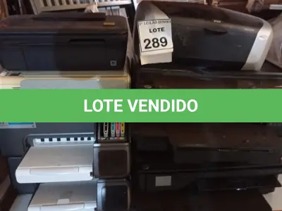LOTE 289 - 06 IMPRESSORAS DE MARCAS E MODELOS DIVERSOS. (NO ESTADO) ATENÇÃO! FAZER A VISITAÇÃO ANTES DE ARREMATAR, NÃO SABEMOS SE FUNCIONA, LEILÃO NÃO TEM GARANTIA E NEM DEVOLUÇÃO, SUJEITO A POSSÍVEIS AVARIAS VISÍVEIS/OCULTAS E/OU AUSÊNCIA DE COMPONENTES.