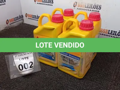 LOTE 002 - 04 ADITIVOS PLASTIFICANTE PARA ARGAMASSA DE ASSENTAMENTO E REBOCO COM 3,6L MARCA SIKA.  (NO ESTADO) ATENÇÃO! FAZER A VISITAÇÃO ANTES DE ARREMATAR, NÃO SABEMOS SE FUNCIONA. LEILÃO NÃO TEM GARANTIA E NEM DEVOLUÇÃO, SUJEITO A POSSÍVEIS AVARIAS VISÍVEIS/OCULTAS E/OU AUSÊNCIA DE COMPONENTES.