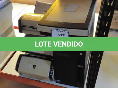 LOTE 364 - 01 SERVIDOR INCOMPLETO MARCA IBM E 10 SCANNERS. (NO ESTADO) ATENÇÃO! FAZER A VISITAÇÃO ANTES DE ARREMATAR, NÃO SABEMOS SE FUNCIONA, LEILÃO NÃO TEM GARANTIA E NEM DEVOLUÇÃO, SUJEITO A POSSÍVEIS AVARIAS VISÍVEIS/OCULTAS E/OU AUSÊNCIA DE COMPONENTES.
