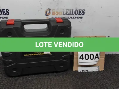 LOTE 400 - PARAFUSADEIRA   BTEK 12V COM MALETA E ACESSÓRIOS. (NO ESTADO) ATENÇÃO! FAZER A VISITAÇÃO ANTES DE ARREMATAR, NÃO SABEMOS SE FUNCIONA, LEILÃO NÃO TEM GARANTIA E NEM DEVOLUÇÃO, SUJEITO A POSSÍVEIS AVARIAS VISÍVEIS/OCULTAS E/OU AUSÊNCIA DE COMPONENTES. 