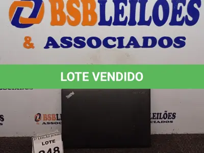 LOTE 248 - 01 NOTEBOOK MARCA LENOVO. (NO ESTADO) ATENÇÃO! FAZER A VISITAÇÃO ANTES DE ARREMATAR, NÃO SABEMOS SE FUNCIONA, LEILÃO NÃO TEM GARANTIA E NEM DEVOLUÇÃO, SUJEITO A POSSÍVEIS AVARIAS VISÍVEIS/OCULTAS E/OU AUSÊNCIA DE COMPONENTES.