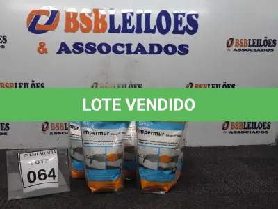 LOTE 064 - 05 IMPERMEABILIZANTES PARA TRATAMENTO DE PAREDE COM 1L MARCA SIKA. (NO ESTADO) ATENÇÃO! FAZER A VISITAÇÃO ANTES DE ARREMATAR, NÃO SABEMOS SE FUNCIONA. LEILÃO NÃO TEM GARANTIA E NEM DEVOLUÇÃO, SUJEITO A POSSÍVEIS AVARIAS VISÍVEIS/OCULTAS E/OU AUSÊNCIA DE COMPONENTES.
