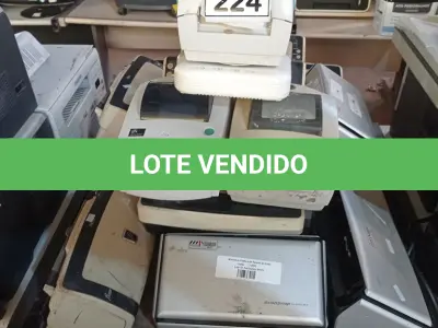 LOTE 224 - 01 LOTE COM GRANDE QUANTIDADE DE SCANNER E 03 IMPRESSORAS DE ETIQUETA. (NO ESTADO) ATENÇÃO! FAZER A VISITAÇÃO ANTES DE ARREMATAR, NÃO SABEMOS SE FUNCIONA, LEILÃO NÃO TEM GARANTIA E NEM DEVOLUÇÃO, SUJEITO A POSSÍVEIS AVARIAS VISÍVEIS/OCULTAS E/OU AUSÊNCIA DE COMPONENTES.