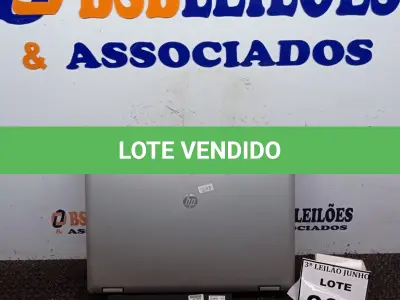 LOTE 264 - 01 NOTEBOOK MARCA HP. (NO ESTADO) ATENÇÃO! FAZER A VISITAÇÃO ANTES DE ARREMATAR, NÃO SABEMOS SE FUNCIONA, LEILÃO NÃO TEM GARANTIA E NEM DEVOLUÇÃO, SUJEITO A POSSÍVEIS AVARIAS VISÍVEIS/OCULTAS E/OU AUSÊNCIA DE COMPONENTES.