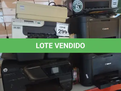 LOTE 299 - 08 IMPRESSORAS DE MARCAS E MODELOS DIVERSOS. (NO ESTADO) ATENÇÃO! FAZER A VISITAÇÃO ANTES DE ARREMATAR, NÃO SABEMOS SE FUNCIONA, LEILÃO NÃO TEM GARANTIA E NEM DEVOLUÇÃO, SUJEITO A POSSÍVEIS AVARIAS VISÍVEIS/OCULTAS E/OU AUSÊNCIA DE COMPONENTES.