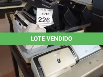 LOTE 226 - 08 SCANNERS DE MARCAS E MODELOS DIVERASO. (NO ESTADO) ATENÇÃO! FAZER A VISITAÇÃO ANTES DE ARREMATAR, NÃO SABEMOS SE FUNCIONA, LEILÃO NÃO TEM GARANTIA E NEM DEVOLUÇÃO, SUJEITO A POSSÍVEIS AVARIAS VISÍVEIS/OCULTAS E/OU AUSÊNCIA DE COMPONENTES.