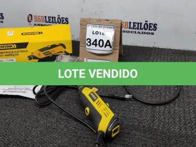 LOTE 340 - KIT RETÍFICA ELÉTRICA 220V 44 PEÇAS. (NO ESTADO) ATENÇÃO! FAZER A VISITAÇÃO ANTES DE ARREMATAR, NÃO SABEMOS SE FUNCIONA, LEILÃO NÃO TEM GARANTIA E NEM DEVOLUÇÃO, SUJEITO A POSSÍVEIS AVARIAS VISÍVEIS/OCULTAS E/OU AUSÊNCIA DE COMPONENTES. 