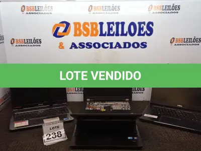 LOTE 238 - 04 NOTEBOOKS DE MARCAS E MODELOS DIVERSOS. (NO ESTADO) ATENÇÃO! FAZER A VISITAÇÃO ANTES DE ARREMATAR, NÃO SABEMOS SE FUNCIONA, LEILÃO NÃO TEM GARANTIA E NEM DEVOLUÇÃO, SUJEITO A POSSÍVEIS AVARIAS VISÍVEIS/OCULTAS E/OU AUSÊNCIA DE COMPONENTES.