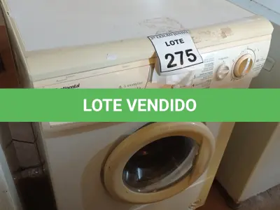 LOTE 346 - 01 MÁQUINA DE LAVAR ROUPAS CONTINENTAL 220V. (NO ESTADO) ATENÇÃO! FAZER A VISITAÇÃO ANTES DE ARREMATAR, NÃO SABEMOS SE FUNCIONA. LEILÃO NÃO TEM GARANTIA E NEM DEVOLUÇÃO, SUJEITO A POSSÍVEIS AVARIAS VISÍVEIS/OCULTAS E/OU AUSÊNCIA DE COMPONENTES.