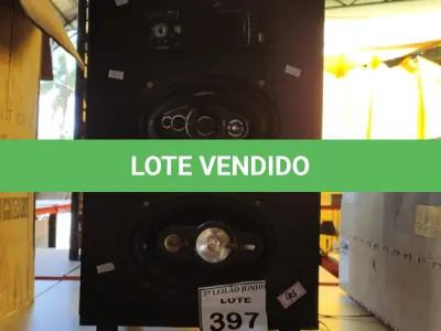 LOTE 397 - 01 CAIXA DE SOM. (NO ESTADO) ATENÇÃO! FAZER A VISITAÇÃO ANTES DE ARREMATAR, NÃO SABEMOS SE FUNCIONA. LEILÃO NÃO TEM GARANTIA E NEM DEVOLUÇÃO, SUJEITO A POSSÍVEIS AVARIAS VISÍVEIS/OCULTAS E/OU AUSÊNCIA DE COMPONENTES.