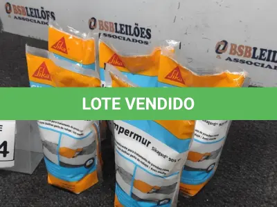 LOTE 064 - 05 IMPERMEABILIZANTES PARA TRATAMENTO DE PAREDE COM 1L MARCA SIKA. (NO ESTADO) ATENÇÃO! FAZER A VISITAÇÃO ANTES DE ARREMATAR, NÃO SABEMOS SE FUNCIONA. LEILÃO NÃO TEM GARANTIA E NEM DEVOLUÇÃO, SUJEITO A POSSÍVEIS AVARIAS VISÍVEIS/OCULTAS E/OU AUSÊNCIA DE COMPONENTES.