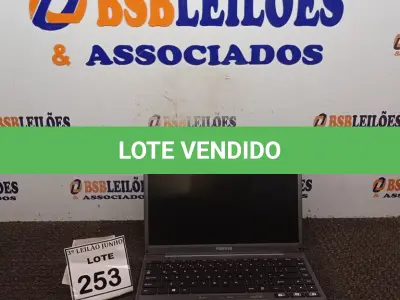 LOTE 253 - 01 NOTEBOOK MARCA POSITIVO. (NO ESTADO) ATENÇÃO! FAZER A VISITAÇÃO ANTES DE ARREMATAR, NÃO SABEMOS SE FUNCIONA, LEILÃO NÃO TEM GARANTIA E NEM DEVOLUÇÃO, SUJEITO A POSSÍVEIS AVARIAS VISÍVEIS/OCULTAS E/OU AUSÊNCIA DE COMPONENTES.