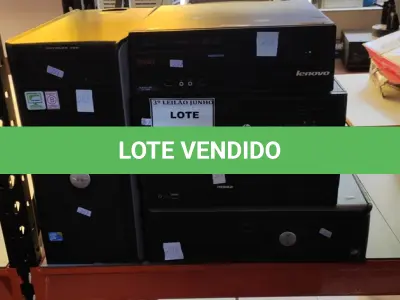 LOTE 346 - 05 CPUS DE MARCAS E MODELOS DIVERSOS. (NO ESTADO) ATENÇÃO! FAZER A VISITAÇÃO ANTES DE ARREMATAR, NÃO SABEMOS SE FUNCIONA, LEILÃO NÃO TEM GARANTIA E NEM DEVOLUÇÃO, SUJEITO A POSSÍVEIS AVARIAS VISÍVEIS/OCULTAS E/OU AUSÊNCIA DE COMPONENTES.