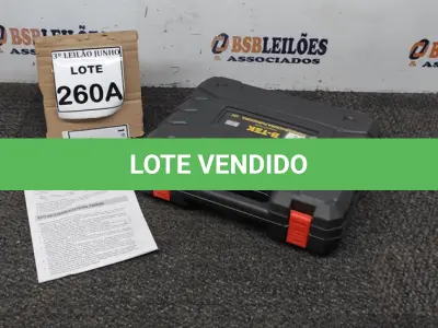 LOTE 260 - PARAFUSADEIRA   BTEK 12V COM MALETA E ACESSÓRIOS. (NO ESTADO) ATENÇÃO! FAZER A VISITAÇÃO ANTES DE ARREMATAR, NÃO SABEMOS SE FUNCIONA, LEILÃO NÃO TEM GARANTIA E NEM DEVOLUÇÃO, SUJEITO A POSSÍVEIS AVARIAS VISÍVEIS/OCULTAS E/OU AUSÊNCIA DE COMPONENTES.