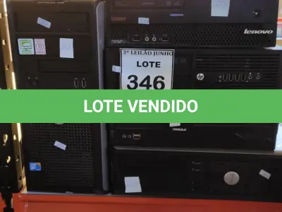 LOTE 346 - 05 CPUS DE MARCAS E MODELOS DIVERSOS. (NO ESTADO) ATENÇÃO! FAZER A VISITAÇÃO ANTES DE ARREMATAR, NÃO SABEMOS SE FUNCIONA, LEILÃO NÃO TEM GARANTIA E NEM DEVOLUÇÃO, SUJEITO A POSSÍVEIS AVARIAS VISÍVEIS/OCULTAS E/OU AUSÊNCIA DE COMPONENTES.