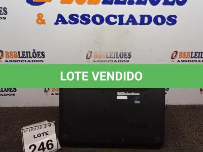 LOTE 246 - 01 NOTEBOOK MARCA DELL. (NO ESTADO) ATENÇÃO! FAZER A VISITAÇÃO ANTES DE ARREMATAR, NÃO SABEMOS SE FUNCIONA, LEILÃO NÃO TEM GARANTIA E NEM DEVOLUÇÃO, SUJEITO A POSSÍVEIS AVARIAS VISÍVEIS/OCULTAS E/OU AUSÊNCIA DE COMPONENTES.