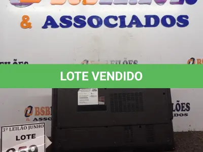 LOTE 259 - 01 NOTEBOOK MARCA POSITIVO. (NO ESTADO) ATENÇÃO! FAZER A VISITAÇÃO ANTES DE ARREMATAR, NÃO SABEMOS SE FUNCIONA, LEILÃO NÃO TEM GARANTIA E NEM DEVOLUÇÃO, SUJEITO A POSSÍVEIS AVARIAS VISÍVEIS/OCULTAS E/OU AUSÊNCIA DE COMPONENTES.