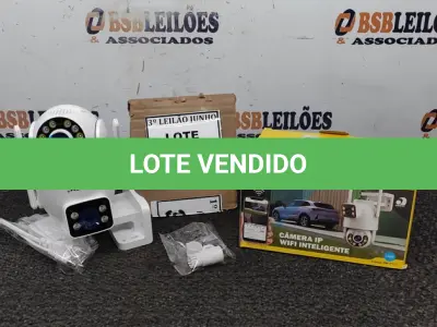 LOTE 190 - CÂMERA DUPLA IP WIFI INTELIGENTE EXTERNA APPS YOOSEE  ALTO FALANTE MICROFONE GIRA 360GRAUS COM LEDES BRANCO FOTOSSENSÍVEL 1080P. (NO ESTADO) ATENÇÃO! FAZER A VISITAÇÃO ANTES DE ARREMATAR, NÃO SABEMOS SE FUNCIONA, LEILÃO NÃO TEM GARANTIA E NEM DEVOLUÇÃO, SUJEITO A POSSÍVEIS AVARIAS VISÍVEIS/OCULTAS E/OU AUSÊNCIA DE COMPONENTES.  