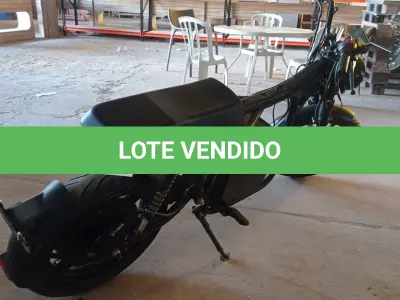 LOTE 250 - 01 MOTO ELÉTRICA CONSTRUIDA (SUCATA). (MOTO SEM DOCUMENTO)(OFFROAD) (NO ESTADO) ATENÇÃO! FAZER A VISITAÇÃO ANTES DE ARREMATAR, NÃO SABEMOS SE FUNCIONA, LEILÃO NÃO TEM GARANTIA E NEM DEVOLUÇÃO, SUJEITO A POSSÍVEIS AVARIAS VISÍVEIS/OCULTAS E/OU AUSÊNCIA DE COMPONENTES.