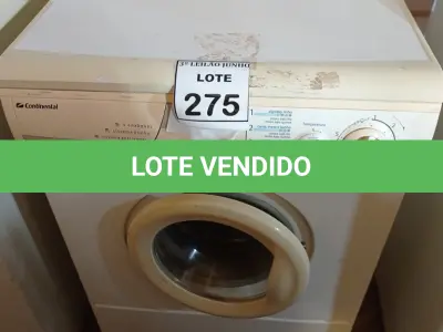 LOTE 346 - 01 MÁQUINA DE LAVAR ROUPAS CONTINENTAL 220V. (NO ESTADO) ATENÇÃO! FAZER A VISITAÇÃO ANTES DE ARREMATAR, NÃO SABEMOS SE FUNCIONA. LEILÃO NÃO TEM GARANTIA E NEM DEVOLUÇÃO, SUJEITO A POSSÍVEIS AVARIAS VISÍVEIS/OCULTAS E/OU AUSÊNCIA DE COMPONENTES.