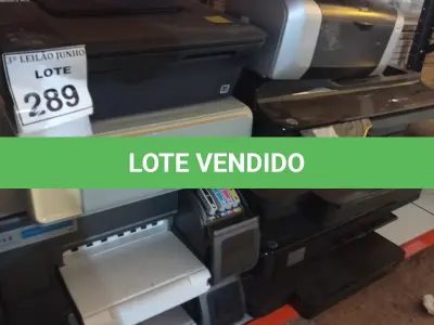LOTE 289 - 06 IMPRESSORAS DE MARCAS E MODELOS DIVERSOS. (NO ESTADO) ATENÇÃO! FAZER A VISITAÇÃO ANTES DE ARREMATAR, NÃO SABEMOS SE FUNCIONA, LEILÃO NÃO TEM GARANTIA E NEM DEVOLUÇÃO, SUJEITO A POSSÍVEIS AVARIAS VISÍVEIS/OCULTAS E/OU AUSÊNCIA DE COMPONENTES.
