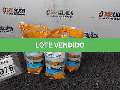 LOTE 076 - 05 IMPERMEABILIZANTES PARA TRATAMENTO DE PAREDE COM 1L MARCA SIKA. (NO ESTADO) ATENÇÃO! FAZER A VISITAÇÃO ANTES DE ARREMATAR, NÃO SABEMOS SE FUNCIONA. LEILÃO NÃO TEM GARANTIA E NEM DEVOLUÇÃO, SUJEITO A POSSÍVEIS AVARIAS VISÍVEIS/OCULTAS E/OU AUSÊNCIA DE COMPONENTES.