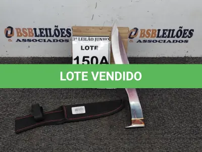 LOTE 150 -  FACA IMPORTADA AÇO INOXIDÁVEL CABO EM RESINA FULL TANG BAINHA DE NYLON TAMANHO TOTAL 27CM PESO 288G JÁ AFIADA. (NO ESTADO) ATENÇÃO! FAZER A VISITAÇÃO ANTES DE ARREMATAR, NÃO SABEMOS SE FUNCIONA, LEILÃO NÃO TEM GARANTIA E NEM DEVOLUÇÃO, SUJEITO A POSSÍVEIS AVARIAS VISÍVEIS/OCULTAS E/OU AUSÊNCIA DE COMPONENTES.