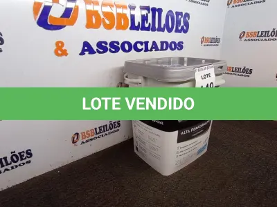 LOTE 149 - 01 GALÃO DE TINTA SUVINIL DE 18L PARA INTERIORES ACABAMENTO FOSCO BRANCO. (NOVO) (NO ESTADO) ATENÇÃO! FAZER A VISITAÇÃO ANTES DE ARREMATAR, NÃO SABEMOS SE FUNCIONA. LEILÃO NÃO TEM GARANTIA E NEM DEVOLUÇÃO, SUJEITO A POSSÍVEIS AVARIAS VISÍVEIS/OCULTAS E/OU AUSÊNCIA DE COMPONENTES.
