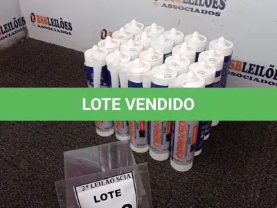 LOTE 033 - 20 ADESIVOS DE SILICONE NEUTRO INCOLOR COM 280ML MARCA OBRIVED.  (NO ESTADO) ATENÇÃO! FAZER A VISITAÇÃO ANTES DE ARREMATAR, NÃO SABEMOS SE FUNCIONA. LEILÃO NÃO TEM GARANTIA E NEM DEVOLUÇÃO, SUJEITO A POSSÍVEIS AVARIAS VISÍVEIS/OCULTAS E/OU AUSÊNCIA DE COMPONENTES.