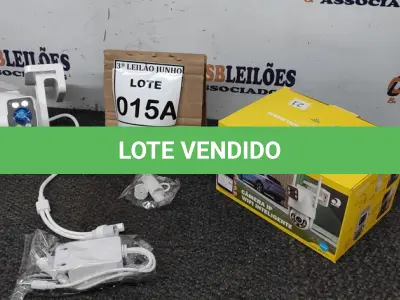 LOTE 015 - CÂMERA DUPLA IP WIFI INTELIGENTE EXTERNA APPS YOOSEE  ALTO FALANTE MICROFONE GIRA 360GRAUS COM LEDES BRANCO FOTOSSENSÍVEL 1080P. (NO ESTADO) ATENÇÃO! FAZER A VISITAÇÃO ANTES DE ARREMATAR, NÃO SABEMOS SE FUNCIONA, LEILÃO NÃO TEM GARANTIA E NEM DEVOLUÇÃO, SUJEITO A POSSÍVEIS AVARIAS VISÍVEIS/OCULTAS E/OU AUSÊNCIA DE COMPONENTES.  