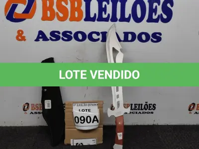 LOTE 090 - FACÃO  IMPORTADA AÇO INOXIDÁVEL CABO EM MADEIRA  FULL TANG BAINHA DE NYLON TAMANHO TOTAL 50CM PESO 526G JÁ AFIADA. (NO ESTADO) ATENÇÃO! FAZER A VISITAÇÃO ANTES DE ARREMATAR, NÃO SABEMOS SE FUNCIONA, LEILÃO NÃO TEM GARANTIA E NEM DEVOLUÇÃO, SUJEITO A POSSÍVEIS AVARIAS VISÍVEIS/OCULTAS E/OU AUSÊNCIA DE COMPONENTES.  
