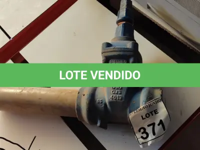LOTE 371 - 01 VÁLVULA GLOBO. (NO ESTADO) ATENÇÃO! FAZER A VISITAÇÃO ANTES DE ARREMATAR, NÃO SABEMOS SE FUNCIONA, LEILÃO NÃO TEM GARANTIA E NEM DEVOLUÇÃO, SUJEITO A POSSÍVEIS AVARIAS VISÍVEIS/OCULTAS E/OU AUSÊNCIA DE COMPONENTES.