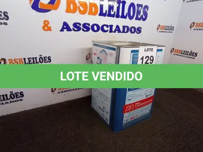 LOTE 129 - 01 LATA DE TINTA 16L/ 18L INTERIORES/EXTERIORES ACRÍLICO FOSCO IQUINE BASE P. (NOVO) (NO ESTADO) ATENÇÃO! FAZER A VISITAÇÃO ANTES DE ARREMATAR, NÃO SABEMOS SE FUNCIONA. LEILÃO NÃO TEM GARANTIA E NEM DEVOLUÇÃO, SUJEITO A POSSÍVEIS AVARIAS VISÍVEIS/OCULTAS E/OU AUSÊNCIA DE COMPONENTES.