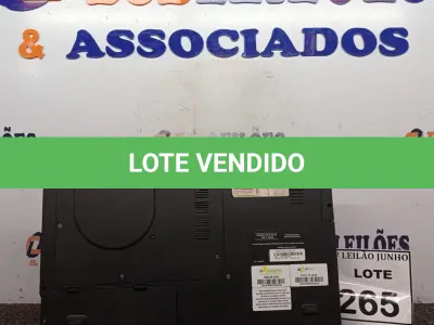 LOTE 265 - 01 NOTEBOOK MARCA POSITIVO. (NO ESTADO) ATENÇÃO! FAZER A VISITAÇÃO ANTES DE ARREMATAR, NÃO SABEMOS SE FUNCIONA, LEILÃO NÃO TEM GARANTIA E NEM DEVOLUÇÃO, SUJEITO A POSSÍVEIS AVARIAS VISÍVEIS/OCULTAS E/OU AUSÊNCIA DE COMPONENTES.