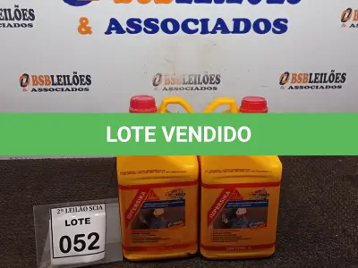 LOTE 052 - 04 ADITIVOS PLASTIFICANTE PARA ARGAMASSA DE ASSENTAMENTO E REBOCO COM 3,6L MARCA SIKA.  (NO ESTADO) ATENÇÃO! FAZER A VISITAÇÃO ANTES DE ARREMATAR, NÃO SABEMOS SE FUNCIONA. LEILÃO NÃO TEM GARANTIA E NEM DEVOLUÇÃO, SUJEITO A POSSÍVEIS AVARIAS VISÍVEIS/OCULTAS E/OU AUSÊNCIA DE COMPONENTES.