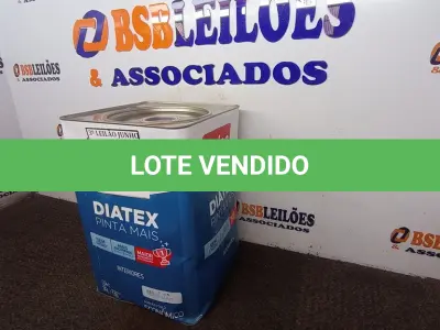 LOTE 150 - 01 LATA DE TINTA 16L/ 18L INTERIORES/EXTERIORES ACRÍLICO FOSCO IQUINE BASE P. (NOVO) (NO ESTADO) ATENÇÃO! FAZER A VISITAÇÃO ANTES DE ARREMATAR, NÃO SABEMOS SE FUNCIONA. LEILÃO NÃO TEM GARANTIA E NEM DEVOLUÇÃO, SUJEITO A POSSÍVEIS AVARIAS VISÍVEIS/OCULTAS E/OU AUSÊNCIA DE COMPONENTES.