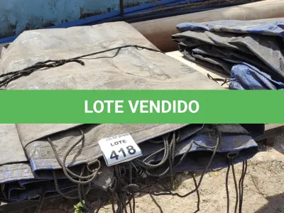 LOTE 418 - 01 LONA DE CAMINHÃO. (NO ESTADO) ATENÇÃO! FAZER A VISITAÇÃO ANTES DE ARREMATAR, NÃO SABEMOS SE FUNCIONA, LEILÃO NÃO TEM GARANTIA E NEM DEVOLUÇÃO, SUJEITO A POSSÍVEIS AVARIAS VISÍVEIS/OCULTAS E/OU AUSÊNCIA DE COMPONENTES.