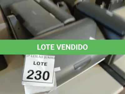 LOTE 230 - 05 SCANNERS MARCA EPSON. (NO ESTADO) ATENÇÃO! FAZER A VISITAÇÃO ANTES DE ARREMATAR, NÃO SABEMOS SE FUNCIONA, LEILÃO NÃO TEM GARANTIA E NEM DEVOLUÇÃO, SUJEITO A POSSÍVEIS AVARIAS VISÍVEIS/OCULTAS E/OU AUSÊNCIA DE COMPONENTES.