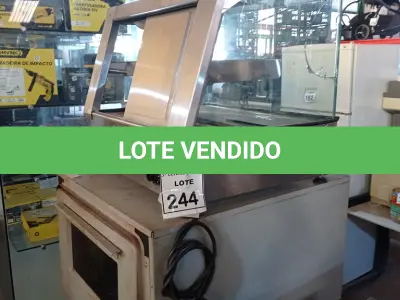LOTE 244 - 01 ESTUFA ELÉTRICA PARA SALGADOS E 01 FORNO ELÉTRICO. (NO ESTADO) ATENÇÃO! FAZER A VISITAÇÃO ANTES DE ARREMATAR, NÃO SABEMOS SE FUNCIONA, LEILÃO NÃO TEM GARANTIA E NEM DEVOLUÇÃO, SUJEITO A POSSÍVEIS AVARIAS VISÍVEIS/OCULTAS E/OU AUSÊNCIA DE COMPONENTES.