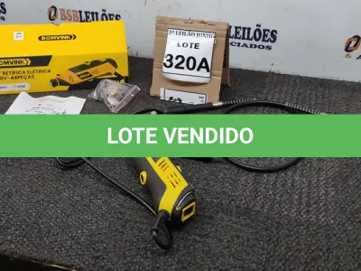 LOTE 320 - KIT RETÍFICA ELÉTRICA 220V 44 PEÇAS. (NO ESTADO) ATENÇÃO! FAZER A VISITAÇÃO ANTES DE ARREMATAR, NÃO SABEMOS SE FUNCIONA, LEILÃO NÃO TEM GARANTIA E NEM DEVOLUÇÃO, SUJEITO A POSSÍVEIS AVARIAS VISÍVEIS/OCULTAS E/OU AUSÊNCIA DE COMPONENTES. 