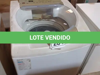 LOTE 353 - 01 MÁQUINA DE LAVAR ROUPAS BRASTEMP 9KG 220V. (NO ESTADO) ATENÇÃO! FAZER A VISITAÇÃO ANTES DE ARREMATAR, NÃO SABEMOS SE FUNCIONA. LEILÃO NÃO TEM GARANTIA E NEM DEVOLUÇÃO, SUJEITO A POSSÍVEIS AVARIAS VISÍVEIS/OCULTAS E/OU AUSÊNCIA DE COMPONENTES.