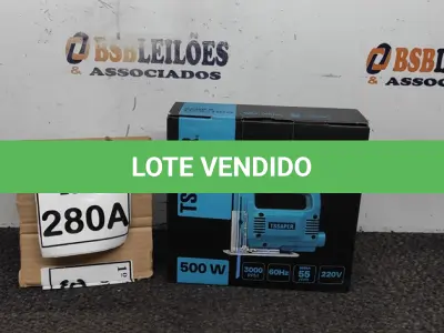 LOTE 280 - SERRA TICO TICO TSSAPER 500W 220V COM SERRA RPM 3000 60HZ. (NO ESTADO) ATENÇÃO! FAZER A VISITAÇÃO ANTES DE ARREMATAR, NÃO SABEMOS SE FUNCIONA, LEILÃO NÃO TEM GARANTIA E NEM DEVOLUÇÃO, SUJEITO A POSSÍVEIS AVARIAS VISÍVEIS/OCULTAS E/OU AUSÊNCIA DE COMPONENTES.