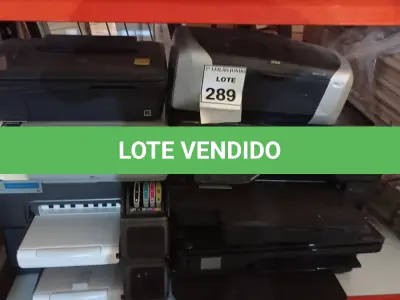 LOTE 289 - 06 IMPRESSORAS DE MARCAS E MODELOS DIVERSOS. (NO ESTADO) ATENÇÃO! FAZER A VISITAÇÃO ANTES DE ARREMATAR, NÃO SABEMOS SE FUNCIONA, LEILÃO NÃO TEM GARANTIA E NEM DEVOLUÇÃO, SUJEITO A POSSÍVEIS AVARIAS VISÍVEIS/OCULTAS E/OU AUSÊNCIA DE COMPONENTES.