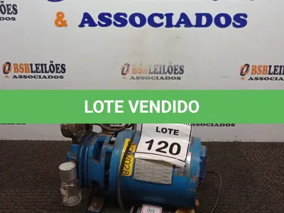 LOTE 120 - 01 BOMBA DE VÁCUO CASEIRA. (NO ESTADO) ATENÇÃO! FAZER A VISITAÇÃO ANTES DE ARREMATAR, NÃO SABEMOS SE FUNCIONA, LEILÃO NÃO TEM GARANTIA E NEM DEVOLUÇÃO, SUJEITO A POSSÍVEIS AVARIAS VISÍVEIS/OCULTAS E/OU AUSÊNCIA DE COMPONENTES.