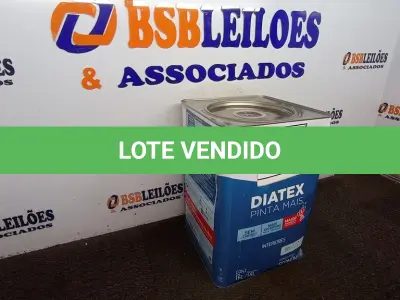 LOTE 150 - 01 LATA DE TINTA 16L/ 18L INTERIORES/EXTERIORES ACRÍLICO FOSCO IQUINE BASE P. (NOVO) (NO ESTADO) ATENÇÃO! FAZER A VISITAÇÃO ANTES DE ARREMATAR, NÃO SABEMOS SE FUNCIONA. LEILÃO NÃO TEM GARANTIA E NEM DEVOLUÇÃO, SUJEITO A POSSÍVEIS AVARIAS VISÍVEIS/OCULTAS E/OU AUSÊNCIA DE COMPONENTES.