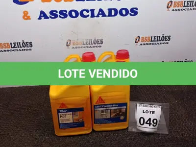 LOTE 049 - 04 CHAPISCOS PLUS COM 3,6L MARCA SIKA.  (NO ESTADO) ATENÇÃO! FAZER A VISITAÇÃO ANTES DE ARREMATAR, NÃO SABEMOS SE FUNCIONA. LEILÃO NÃO TEM GARANTIA E NEM DEVOLUÇÃO, SUJEITO A POSSÍVEIS AVARIAS VISÍVEIS/OCULTAS E/OU AUSÊNCIA DE COMPONENTES.
